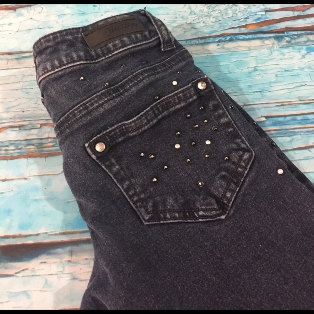 Justice 7S‎ Girls Jeans with Pearls - 4007*